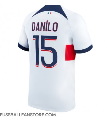 Paris Saint-Germain Danilo Pereira #15 Replik Auswärtstrikot 2023-24 Kurzarm